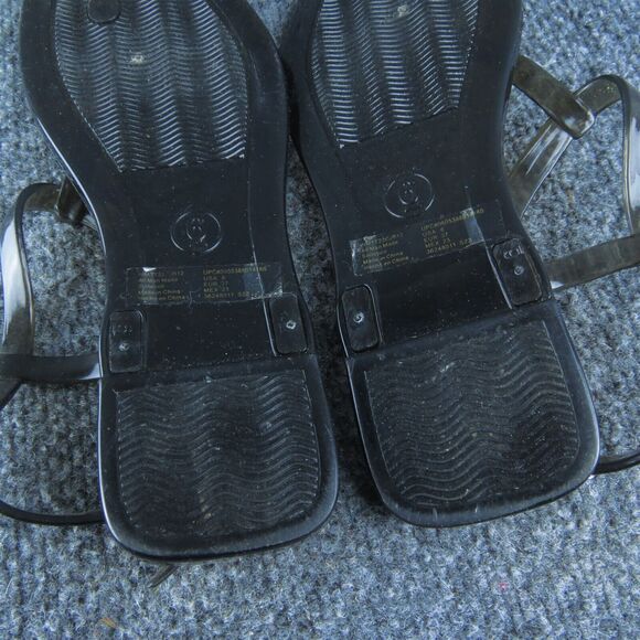 Time And Tru Women Thong Sandal Shoes Size 6 Medium‎ Clear Synthetic - Picture 8 of 9